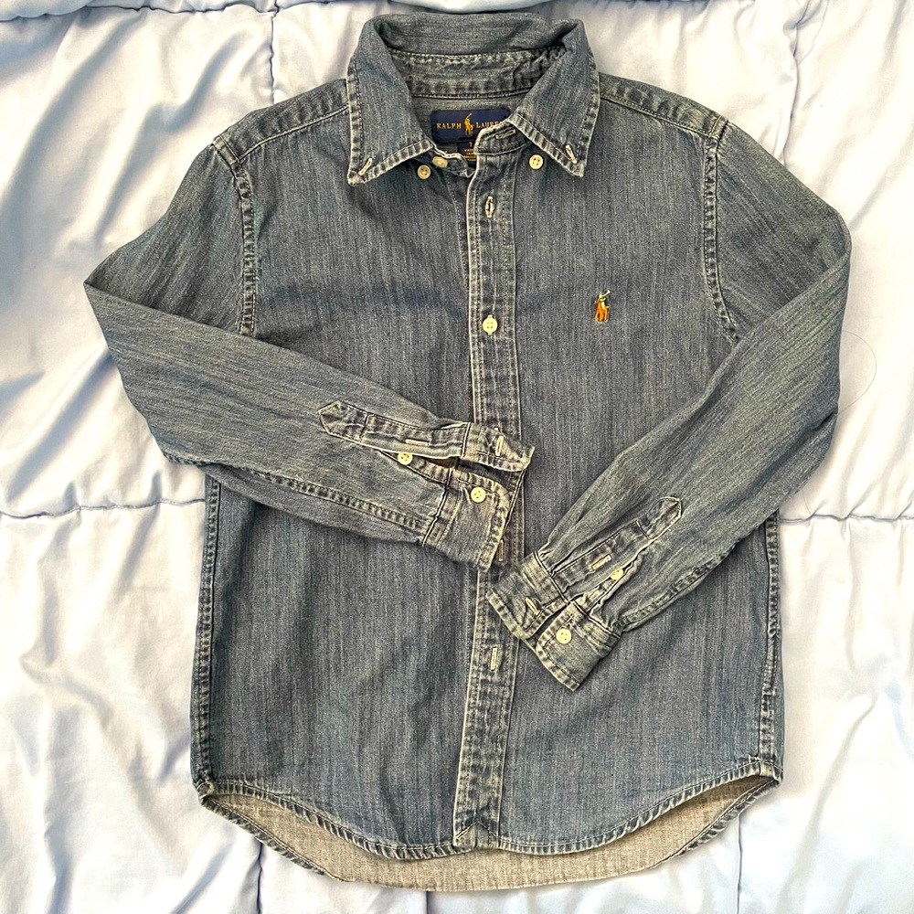 NWOT - Denim Collared Shirt